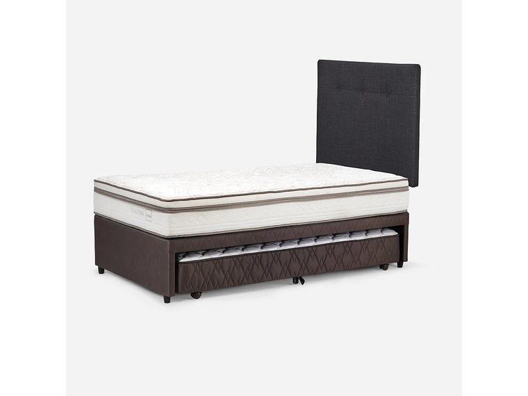 DIVÁN CLASSIQUE+ 1,5 PLAZAS + RESPALDO NEW BENNET GRAFITO 4