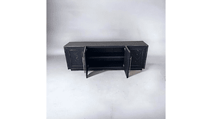 BUFFET TAIKKEE MADERA PINO NEGRO RÚSTICO ESTILO MOSAICO DECAPADO