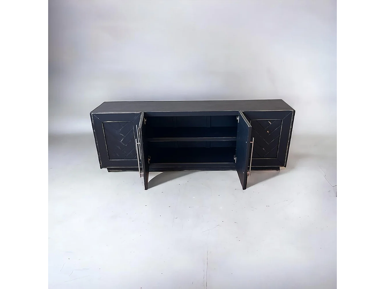 BUFFET TAIKKEE MADERA PINO NEGRO RÚSTICO ESTILO MOSAICO DECAPADO 2