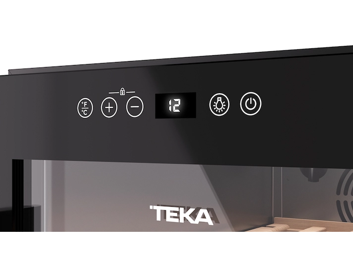 CAVA VINOS TEKA CAPACIDAD 32 BOTELLAS RVF 10032 GBK NEGRO 2