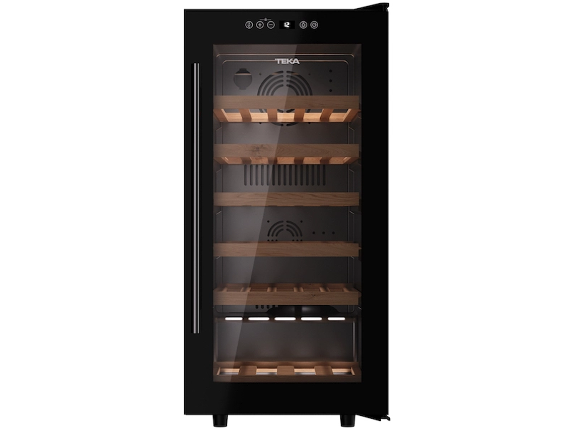 CAVA VINOS TEKA CAPACIDAD 32 BOTELLAS RVF 10032 GBK NEGRO 3