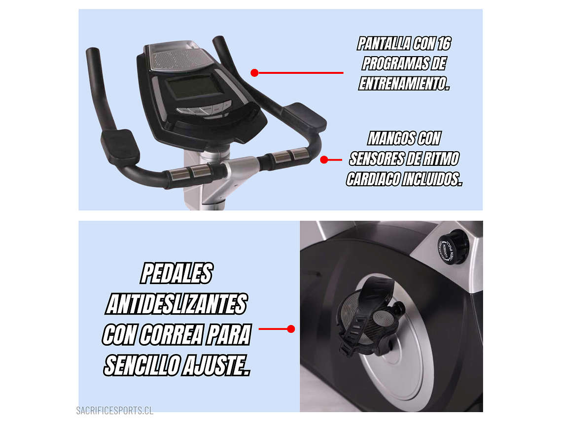 BICICLETA ESTÁTICA SACRIFICE SPORTS T16 3