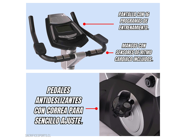 BICICLETA ESTÁTICA SACRIFICE SPORTS T16 3