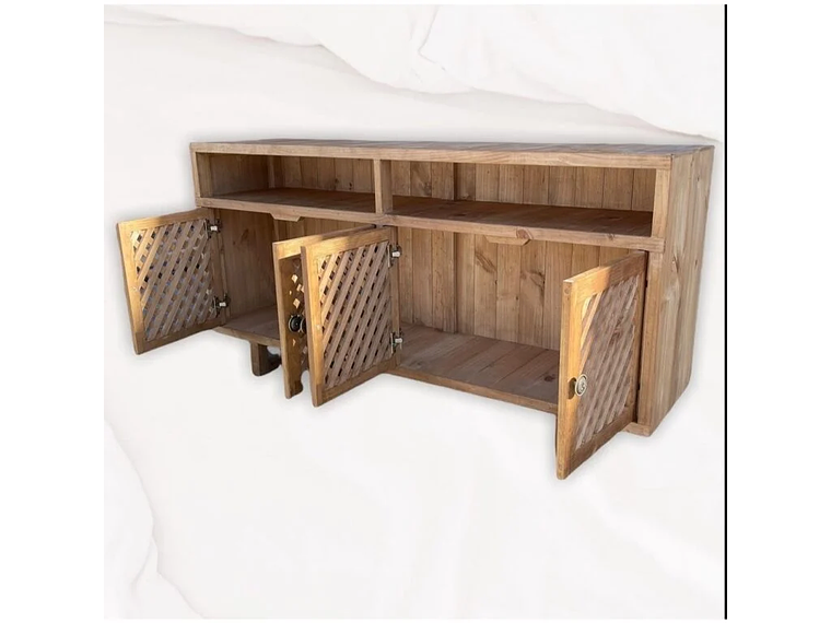 BUFFET TAIKKEE MADERA PINO ROBLE RÚSTICO TRILLAJE 1