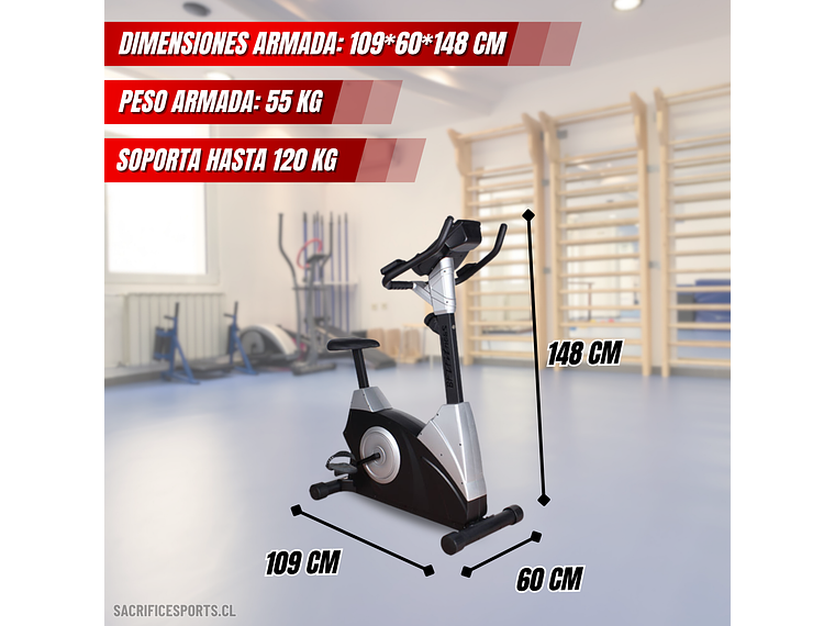 BICICLETA ESTÁTICA SACRIFICE SPORTS T16 4