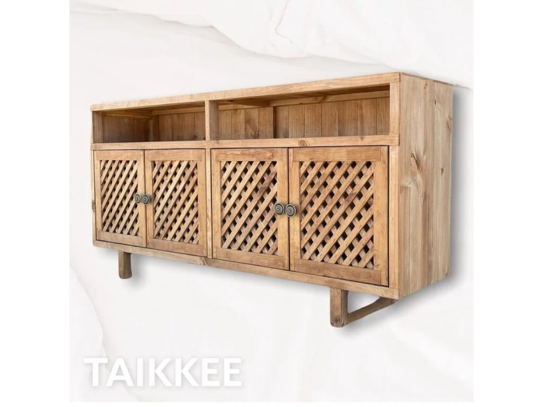 BUFFET TAIKKEE MADERA PINO ROBLE RÚSTICO TRILLAJE 2