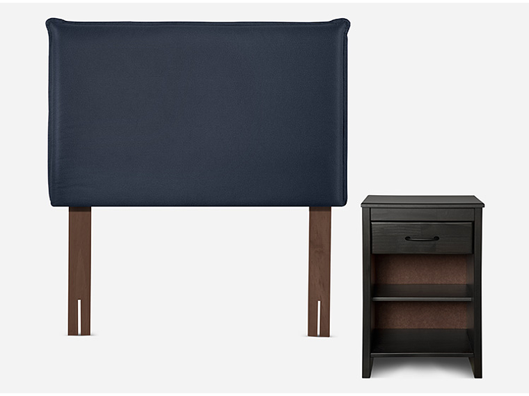 JUEGO DE DORMITORIO ROSEN CAMA EUROPEA INDIE 1.5 PLAZAS + SET MAURICE 3