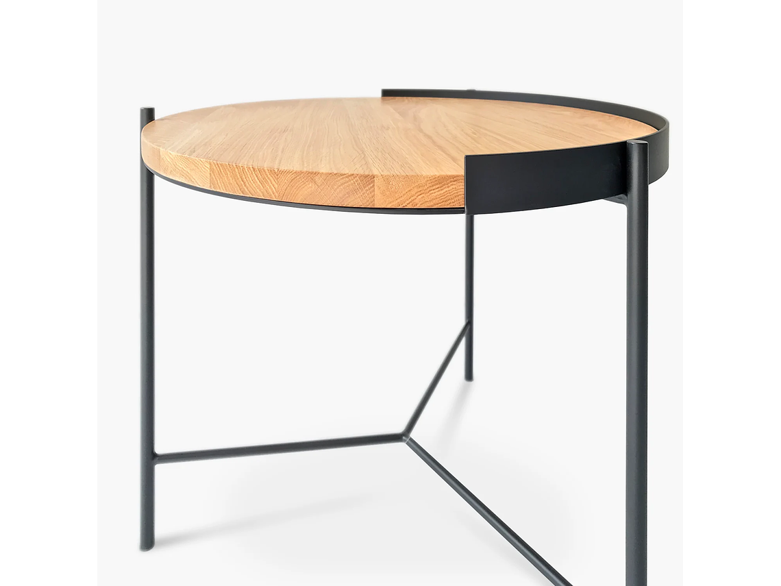 MESA DE CENTRO FORM DESIGN TRANTOR 60 NATURA/NEGRO MADERA 4