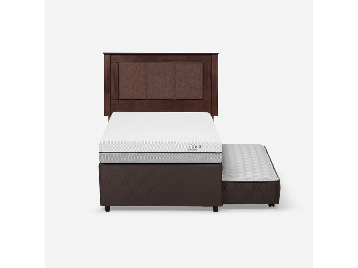 DIVÁN CAMA PRATTA 1,5 PLAZAS + RESPALDO RACHEL 1