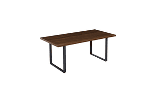 MESA PANDALINO RECTANGULAR SÓLIDA ÁMBAR 140X90 CM OSCURA ESTILO INDUSTRIAL