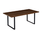 MESA PANDALINO RECTANGULAR SÓLIDA ÁMBAR 140X90 CM OSCURA ESTILO INDUSTRIAL - Miniatura 1