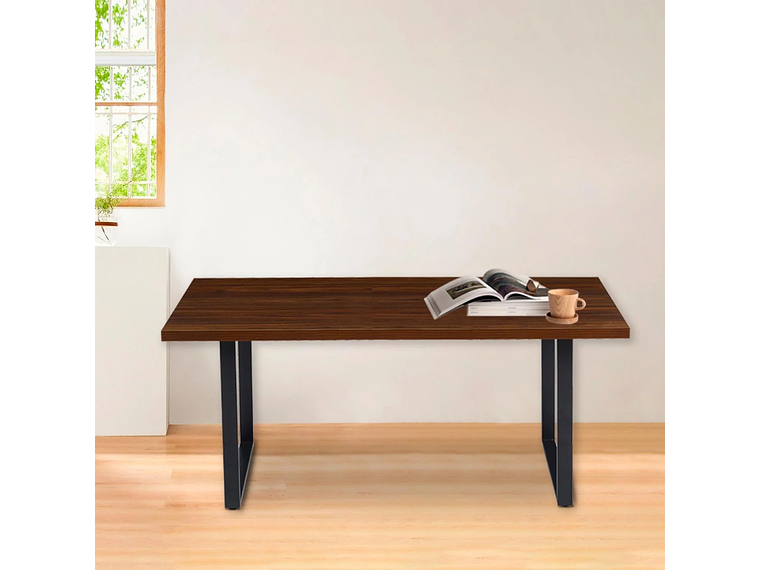 MESA PANDALINO RECTANGULAR SÓLIDA ÁMBAR 140X90 CM OSCURA ESTILO INDUSTRIAL 3