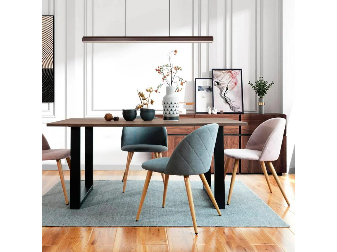 MESA PANDALINO RECTANGULAR SÓLIDA ÁMBAR 140X90 CM OSCURA ESTILO INDUSTRIAL 4