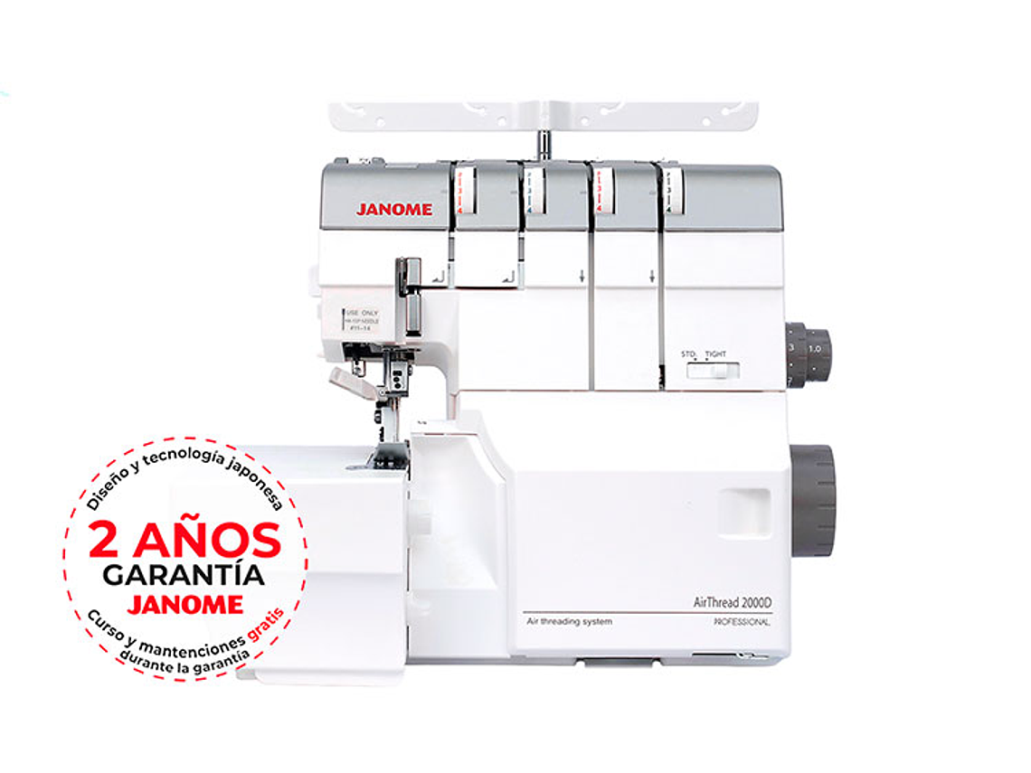 MÁQUINA OVERLOCK JANOME AIRTHREAD 2000D 5