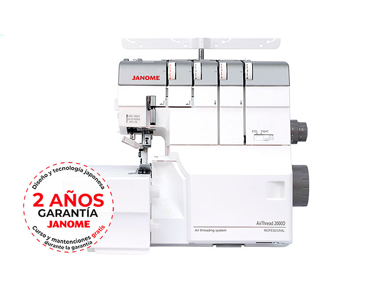 MÁQUINA OVERLOCK JANOME AIRTHREAD 2000D 5