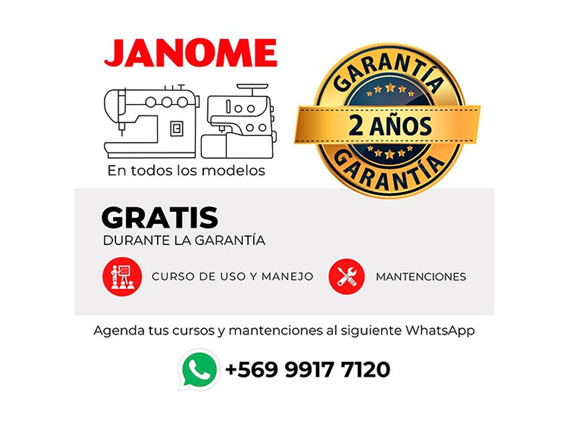 MÁQUINA OVERLOCK JANOME AIRTHREAD 2000D 7