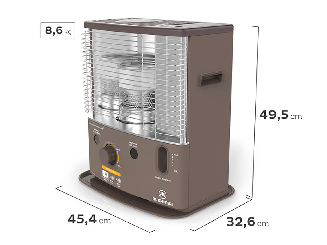 ESTUFA MADEMSA PARAFINA MECHA 4,2 LT FIAMMA PRO 2