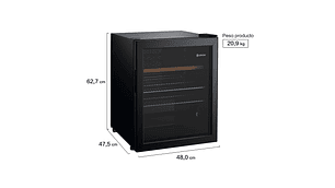 CAVA DE VINO LOVEN HAFTIGT 65 LATAS FRIO DIRECTO NEGRO