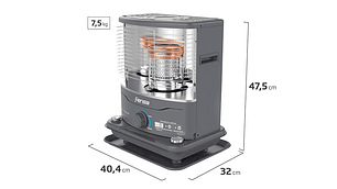 ESTUFA FENSA PARAFINA MECHA 4 LT F 1120+