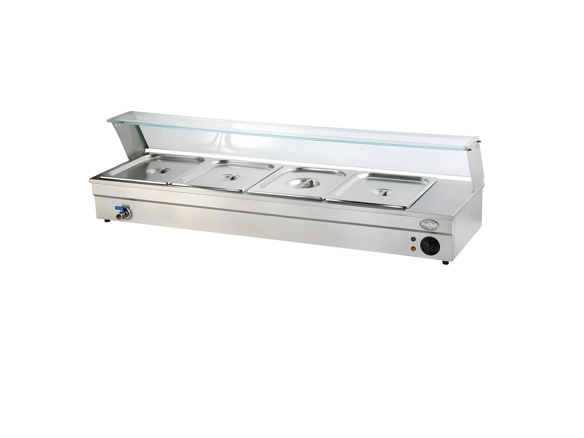 VITRINA PROCHEF CALOR BAÑO MARIA SOBREMESA 4 X GN 1/2 1