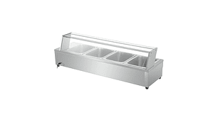 VITRINA PROCHEF CALOR BAÑO MARIA SOBREMESA 4 X GN 1/2