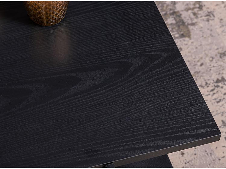 MESA DE CENTRO LONDRA PALERMO METAL NEGRO 115 X 60 CM 2