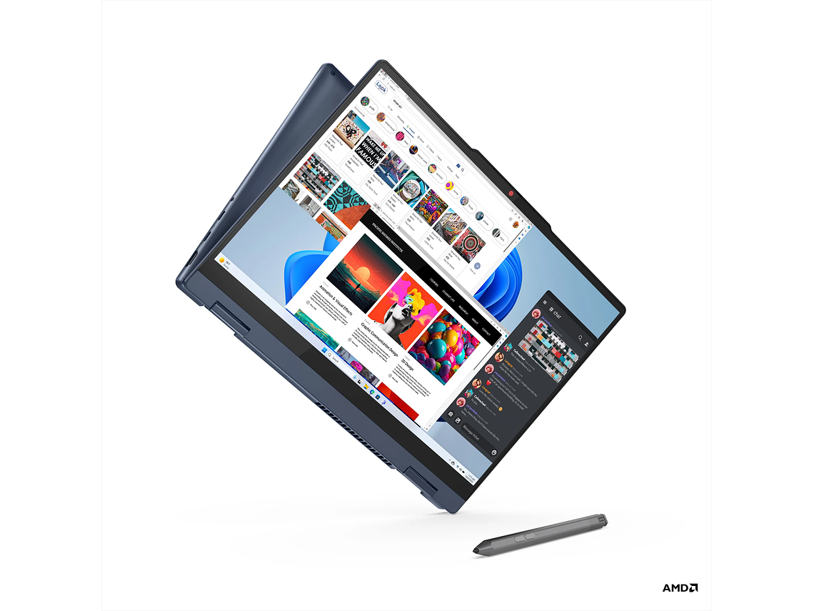 NOTEBOOK IDEAPAD 2 EN 1 GEN 10 AMD RYZEN™ AI 5 16GB RAM 512GB SSD 14' WUXGA 9