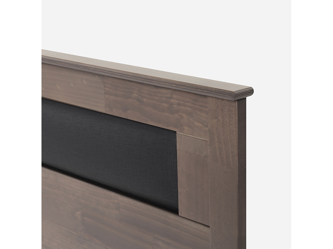 CAMA EUROPEA PRATTA 1,5 PLAZAS P. MADERA+MUEBLES FERRARA GRA 5