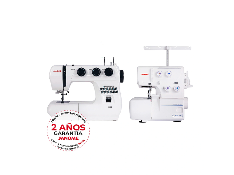 MAQUINA DE COSER JANOME 3022 + MY8002D 4
