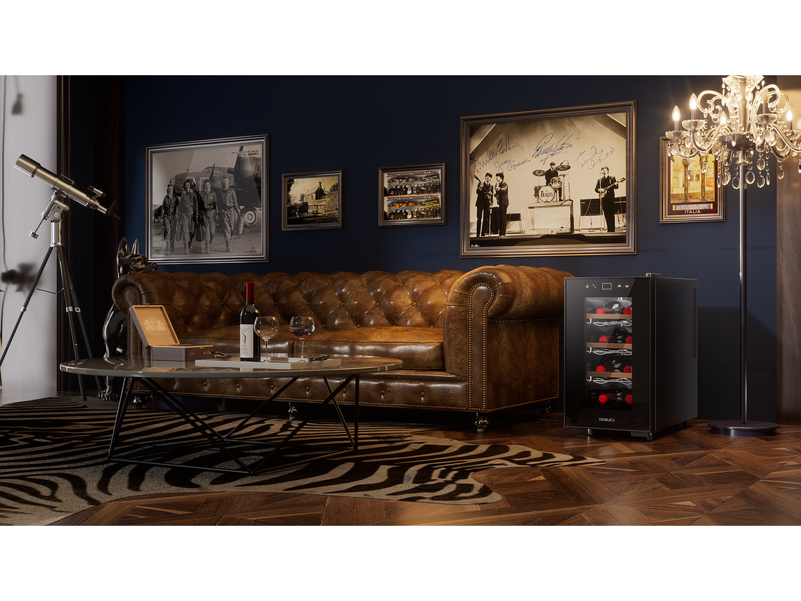 CAVA DE VINO TERMOELE CTRICA 8 BOTELLAS PANEL TOUCH NOBLEX 6