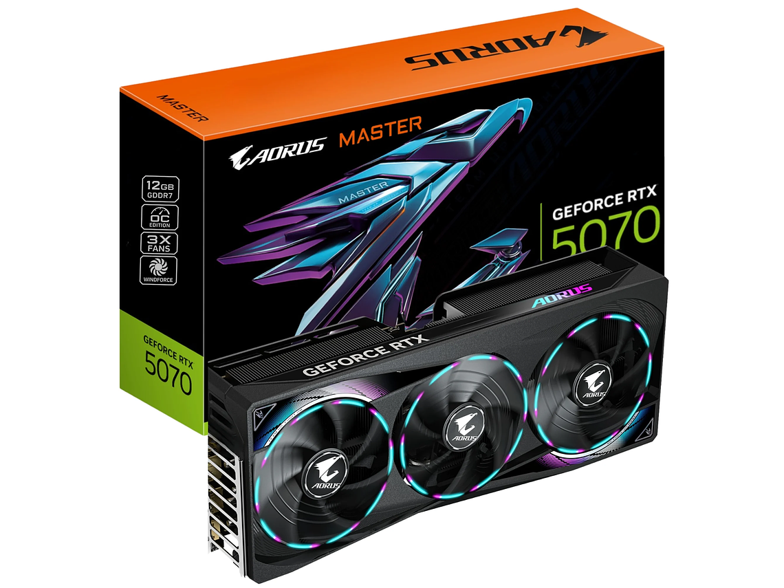 TARJETA DE VIDEO AORUS MASTER RTX 5070 12GB GDDR7 PCI-E 5.0 1