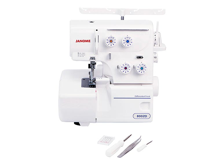COMBO JANOME MAQUINA DE COSER EASY JEANS PLUS + OVERLOCK 8002D 3