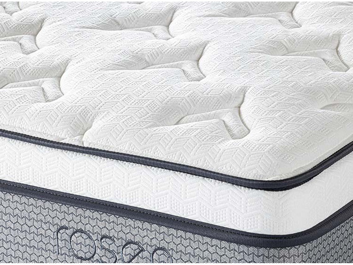 JUEGO DE DORMITORIO ROSEN CAMA EUROPEA INDIE 1.5 PLAZAS GRIS + RESPALDO ISSEY GRAFITO 6