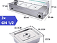 VITRINA PROCHEF CALOR BAÑO MARIA SOBREMESA 3 X GN 1/2PROCHEF - Miniatura 6