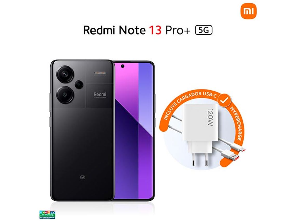 CELULAR XIAOMI REDMI NOTE 13 PRO+ 5G 512 GB 12 GB RAM 16MP 6.6