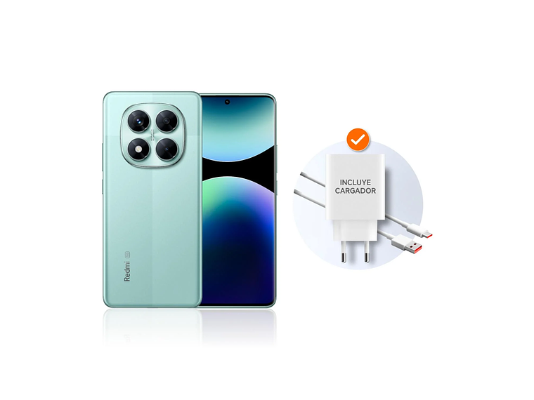 KIT CELULAR REDMI NOTE 14 PRO 5G 256GB CORAL GREEN + XIAOMI SOUND POCKET 5W 1