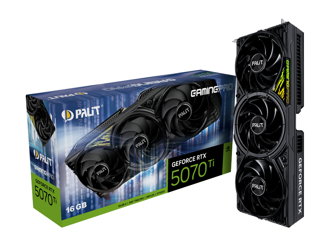 PALIT RTX 5070TI GAMINGPRO 16GB GDDR7 256BIT 3-DP HDMI 1