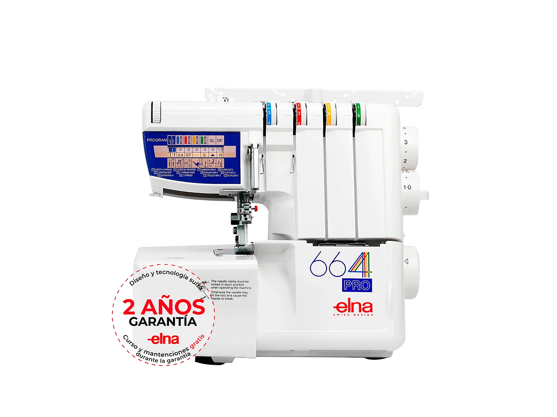 MAQUINA OVERLOCK JANOME ELNA 664 PRO 6