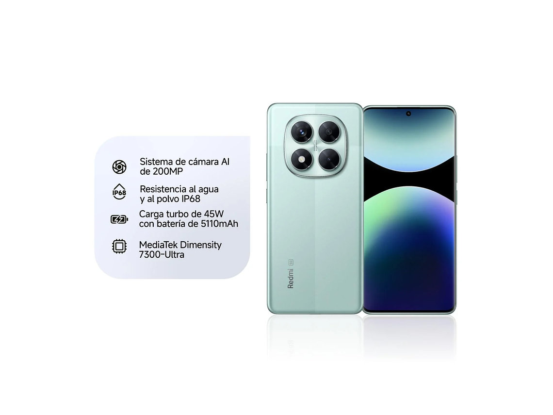 KIT CELULAR REDMI NOTE 14 PRO 5G 256GB CORAL GREEN + XIAOMI SOUND POCKET 5W 4