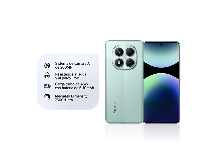 KIT CELULAR REDMI NOTE 14 PRO 5G 256GB CORAL GREEN + XIAOMI SOUND POCKET 5W 4