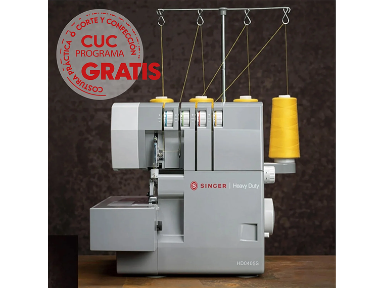 MAQUINA SINGER 1DSHD0405S MÁQUINA OVERLOCK HD0405S HEAVY DUTY 6