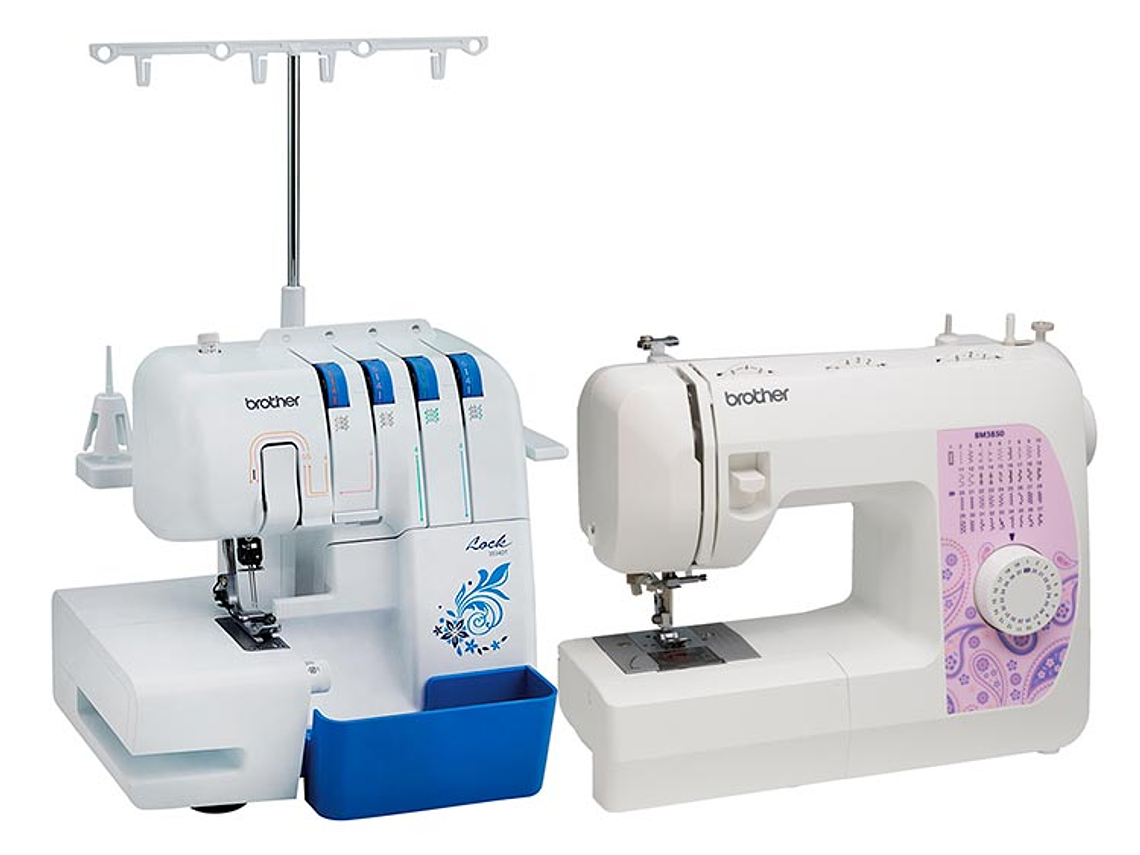 COMBO BROTHER OVERLOCK 3534 + MAQUINA DE COSER BM3850 2