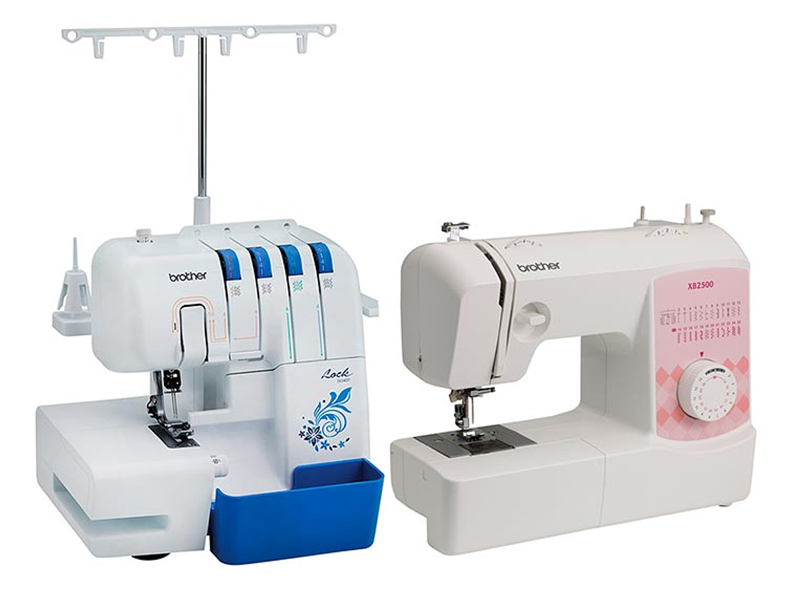 COMBO BROTHER OVERLOCK 3534 + MAQUINA DE COSER XB2500 1