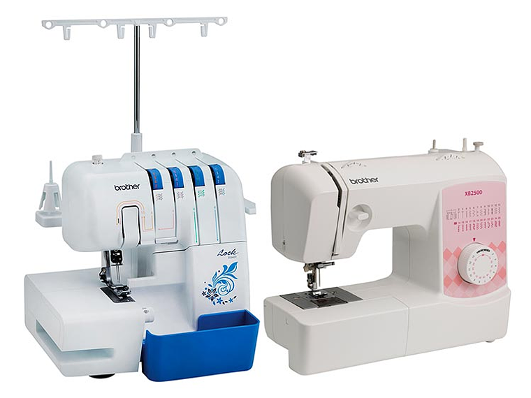 COMBO BROTHER OVERLOCK 3534 + MAQUINA DE COSER XB2500 1