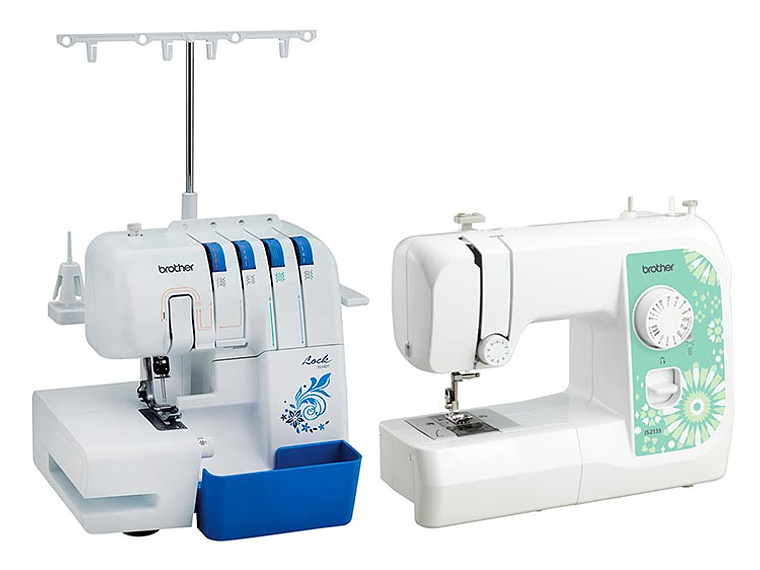 COMBO BROTHER OVERLOCK 3534D + MÁQUINA DE COSER JS2135 3