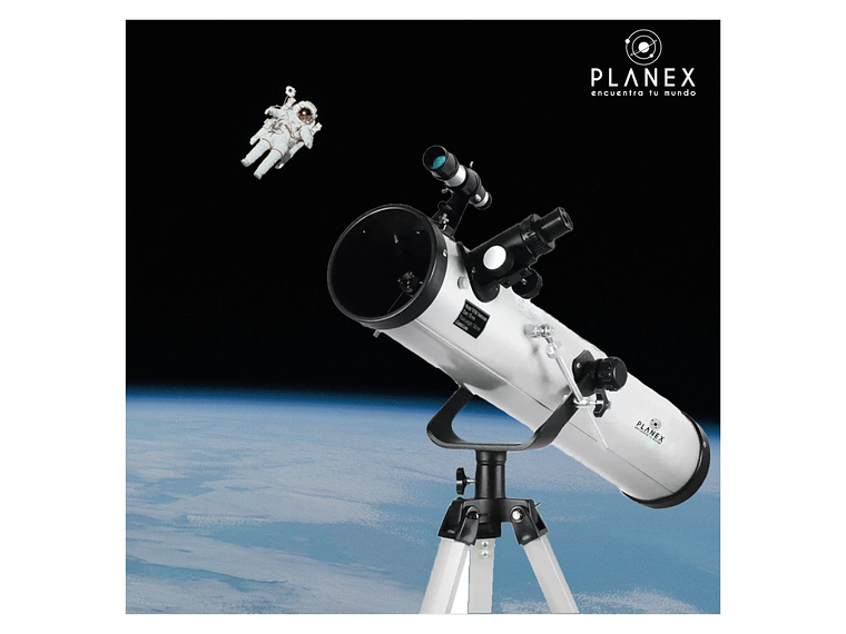 TELESCOPIO ASTRONÓMICO NEWTONIANO F70076 PLANEX + SOPORTE 9