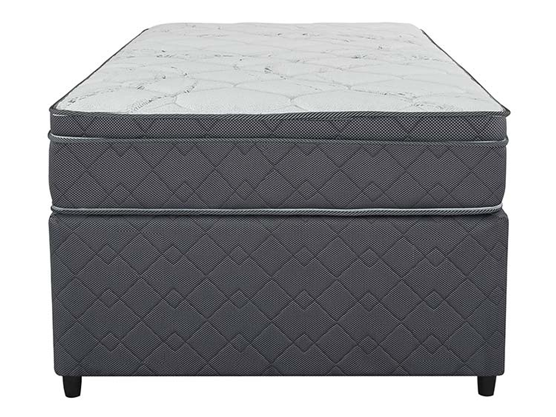 CAMA DIVAN FLEX ESTOCOLMO BOX 1.5 PLAZAS GRIS 1