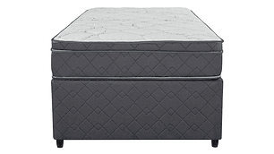 CAMA DIVAN FLEX ESTOCOLMO BOX 1.5 PLAZAS GRIS