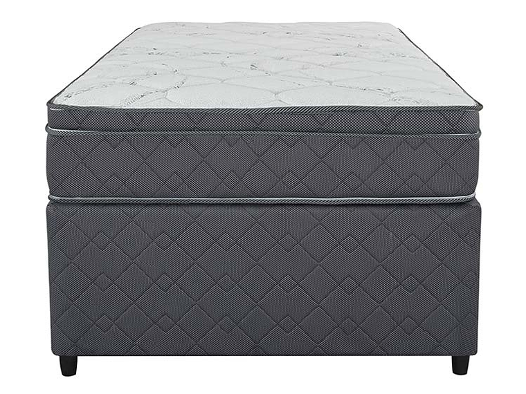 CAMA DIVAN FLEX ESTOCOLMO BOX 1.5 PLAZAS GRIS 1