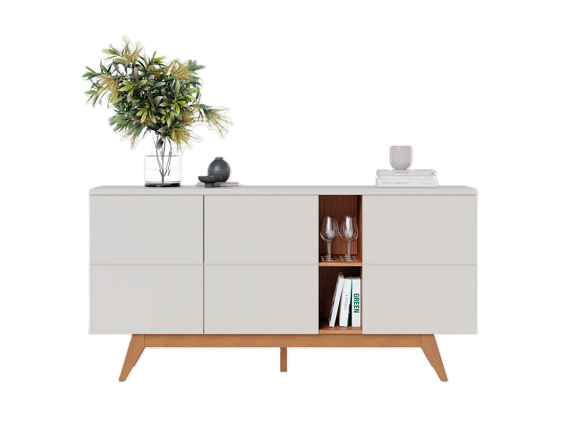 BUFFET DI PORETTI DESIGN 3C NORONHA 3 PUERTAS BLANCO 1